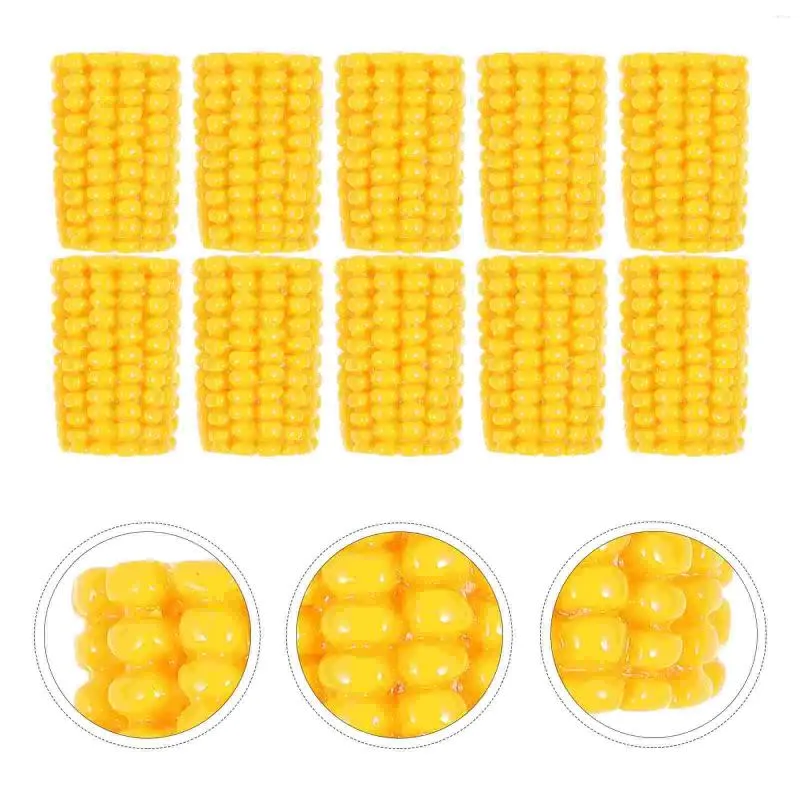 Party Decoration 20 PCS Simulated Corn the Cob Fake Decor Handgjorda material Tillbehör Telefon Cover DIY HESIN CASE Accessory