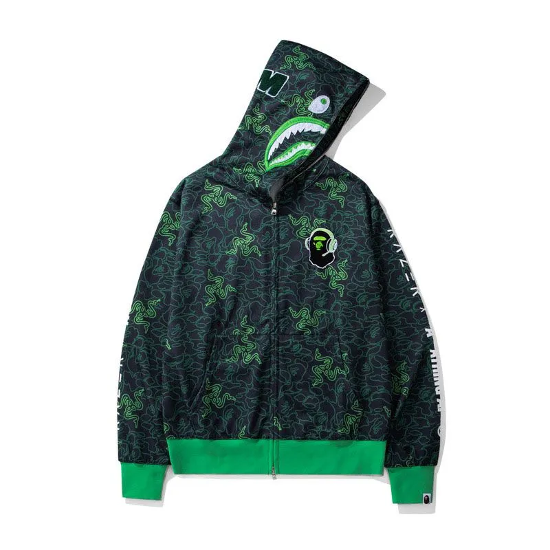 トップス BAPE SHARK PARKA HOODIE GREEN s-l1200.jpg