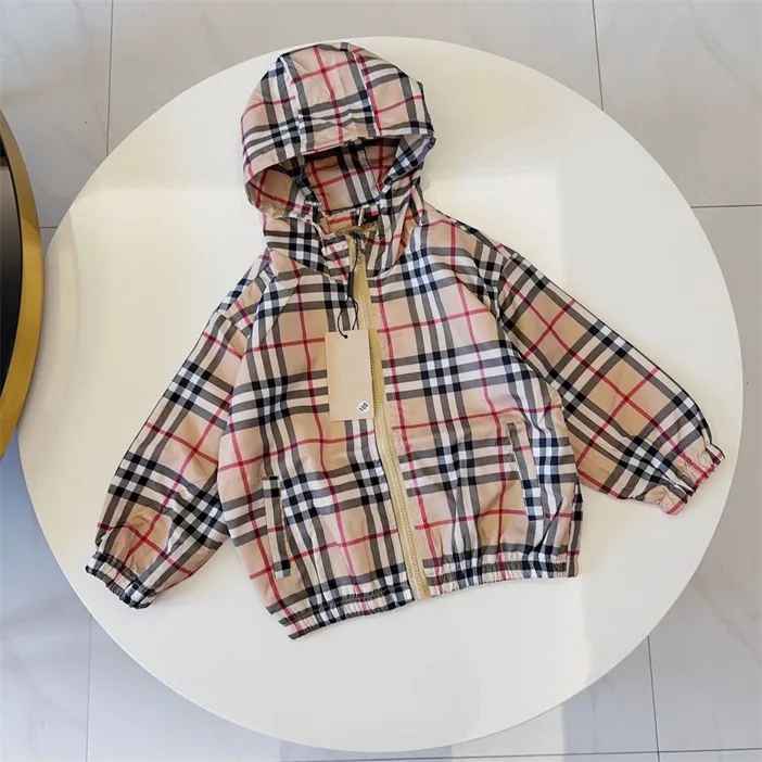 Jackets New Spring Fall Children's Coats Double-sided Jackets Boys Girls Coats Boys Trench Coats Baby clothes Girls Jackets Size 90cm-160cm A4