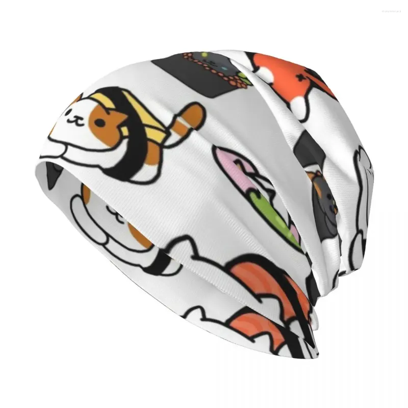 Berets Neko Atsume Strickmütze Visier für Herren und Damen