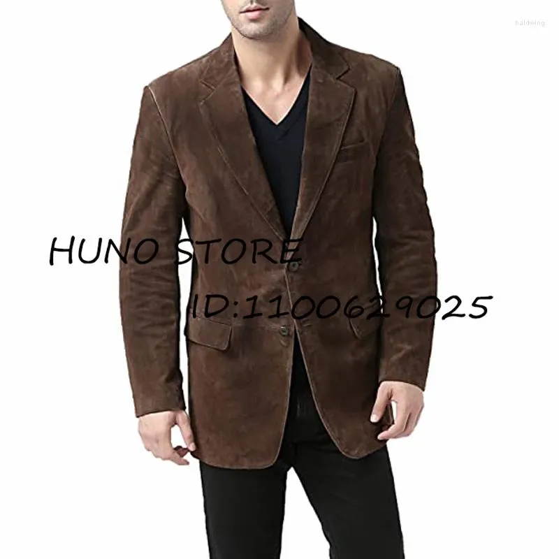 Men's top suede blazer