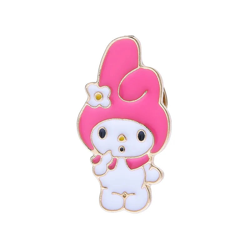 Floral Kuromi Melody Brooch Cute Anime Movies Games Hard Enamel Pins  Collect Metal Cartoon Brooch Backpack Hat Bag Collar Lapel Badges From 1,32  €