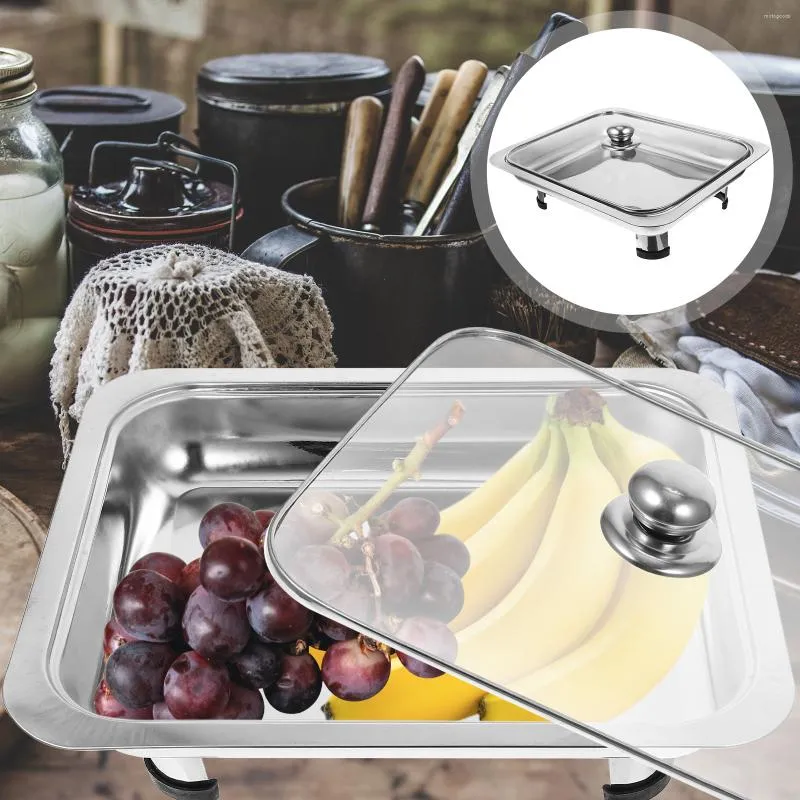 Camping Dishes Set Buffet Chafing Dish Stainless Steel Trays Tray
