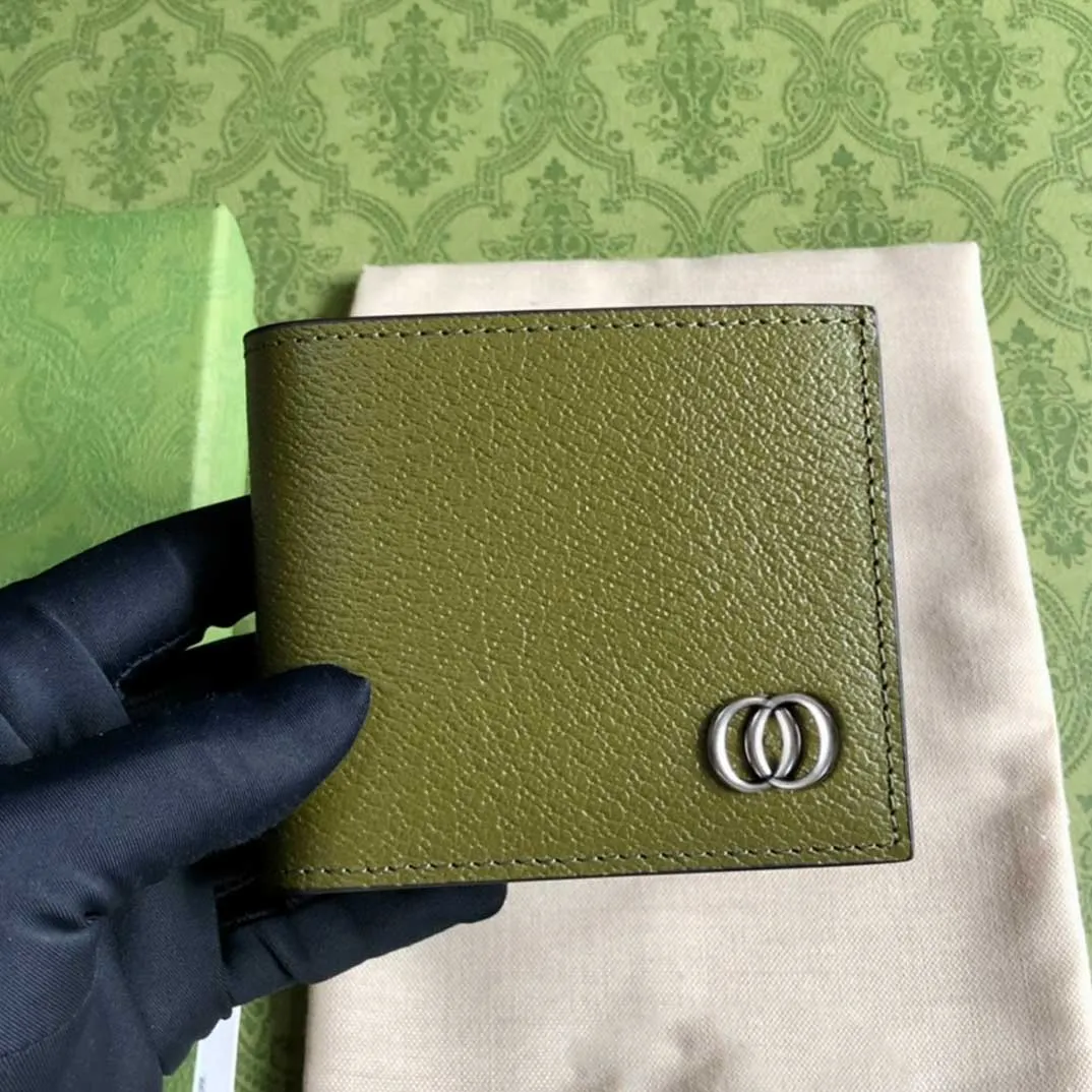 Green top designer wallet