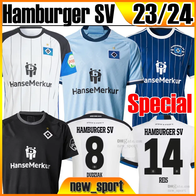 22 23 Hamburger SV Soccer Jerseys Home White Away Blue 2022 2023 HSV MANNER KINDER Uniformen MEN Kids kit add Socks full sets jersey football shirts Uniforms Men S-XXL