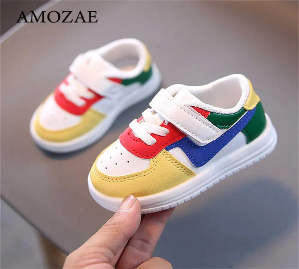 أحذية Baby Girls Boys Sports For Girls Sweet Flats Leather Sneakers Kids Fashion Dasual Infant Toddler Soft Shoes X07199639424