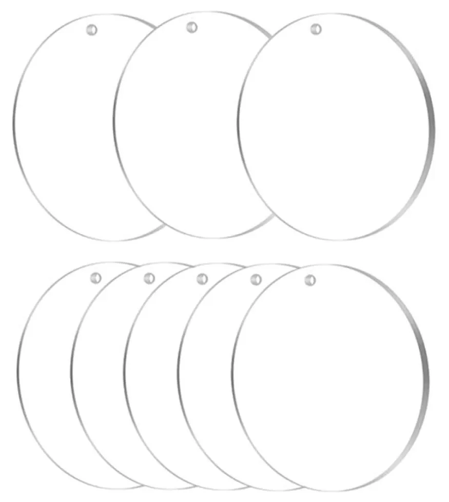 Брелки для рукоделия, материал «сделай сам», прозрачный круглый акриловый декор для подарка с украшениями диаметром 2,95 дюйма4709134