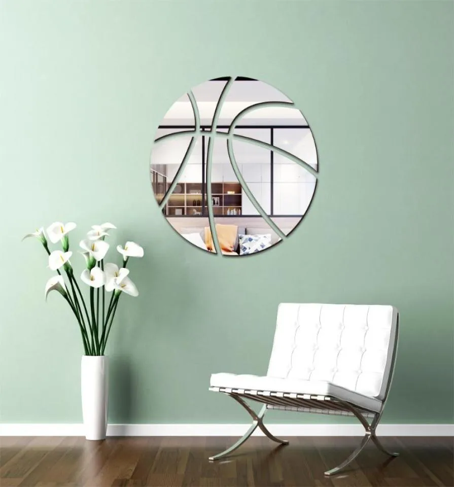 Wall Stickers Basketball Kids Children039s Room Decoration Bedroom Home Decor Mirror Surface Acrylic Self Adhesive Decal Mural6948050