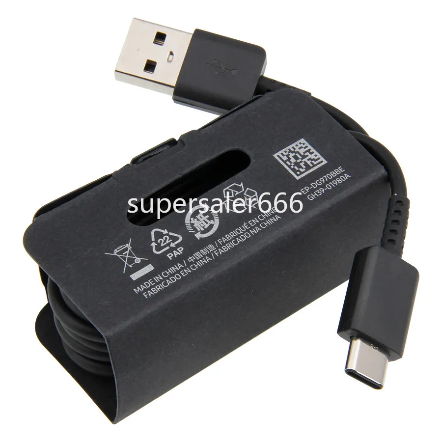 Schnelles Schnellladen Typ-C-Kabel 1M 3FT USB-C-Datenladekabel für Samsung S8 S10 S20 S21 S22 S23 Huawei Htc LG S1