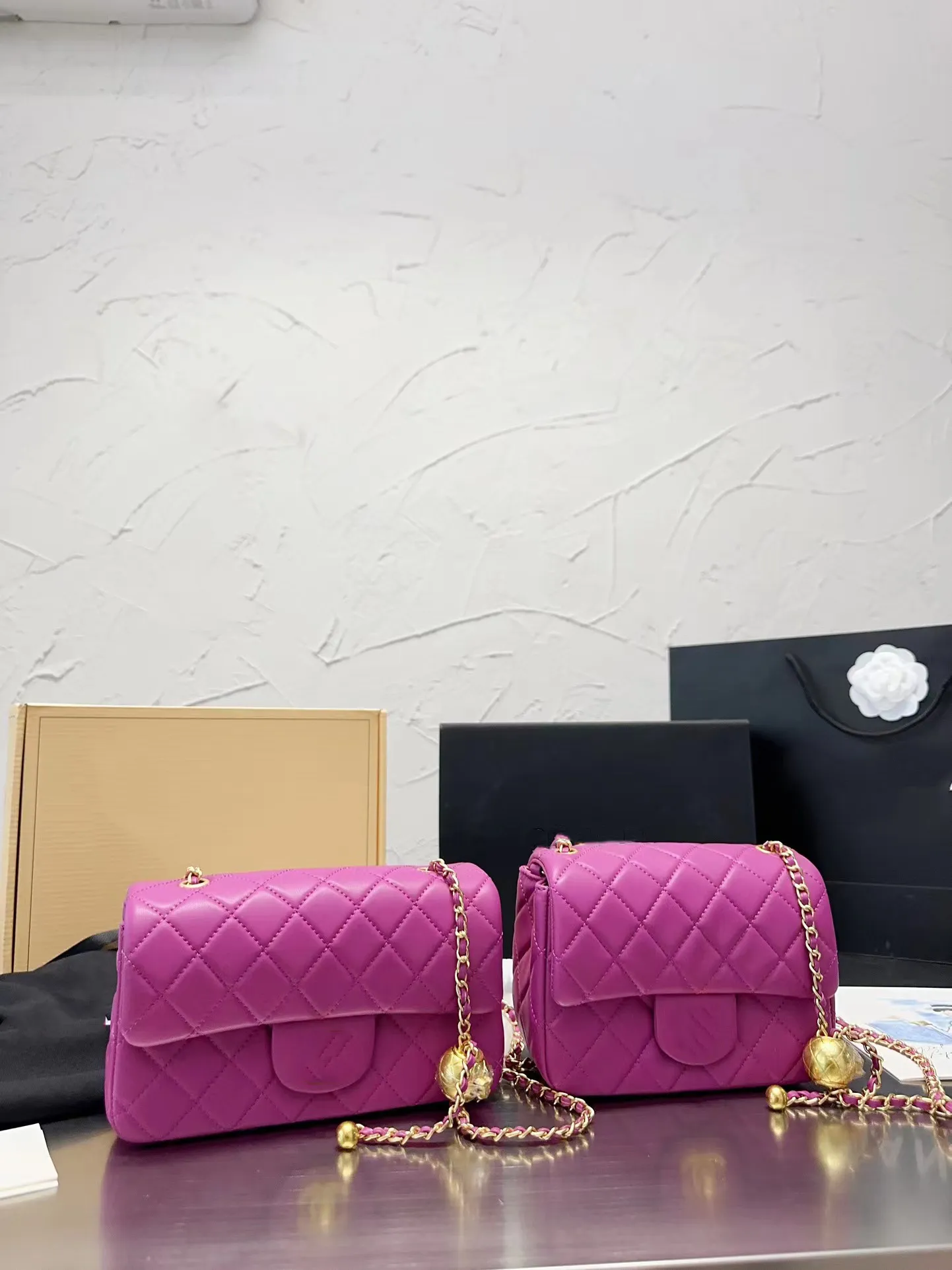 Sergio Rossi Handbag Pink Pony hair & Chain Link Designer Bag (SR1116) –  AmbrogioShoes