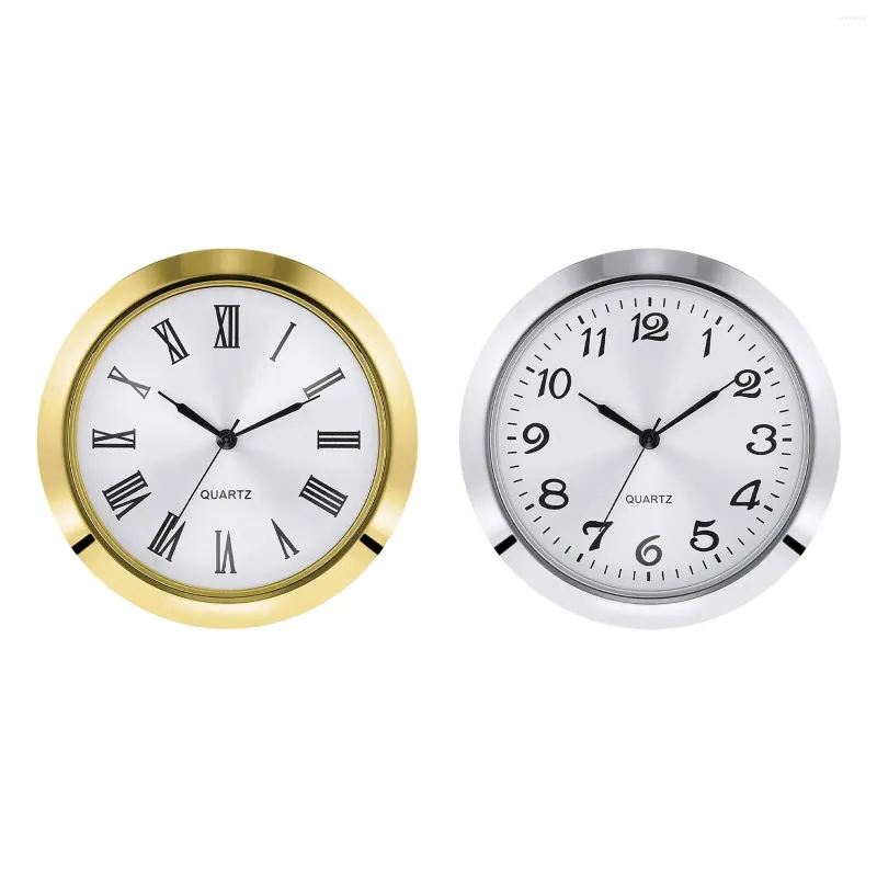 Horloges murales Mini Clock Insert Fit Up Durable Miniature White Face