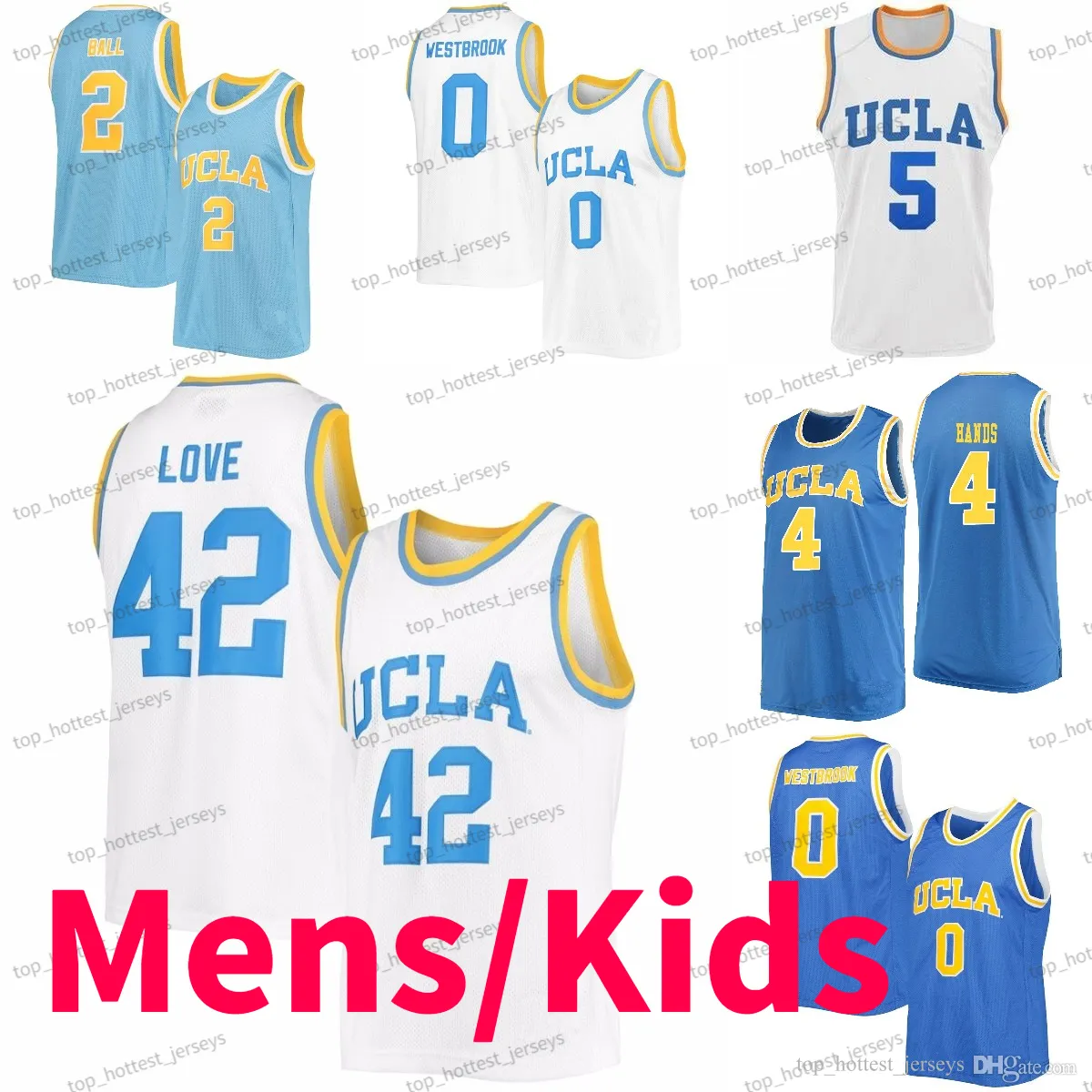 UCLA Bruins Custom College Basketball Jersey Love Lonzo Ball 33 Kareem Abdul Jabbar Bill Walton Reggie Miller Westbrook Cremonesi NCAA Jerseys