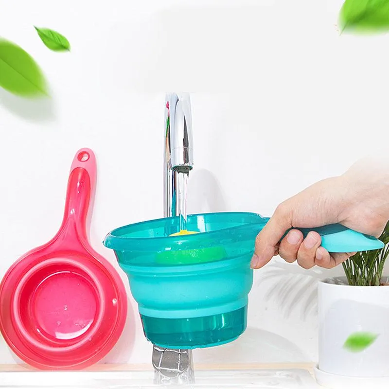 Spoons Water Scoop Folding Ladle Collapsible Kitchen Bathroom Bath Shower Washing Kitchenware Gadgets