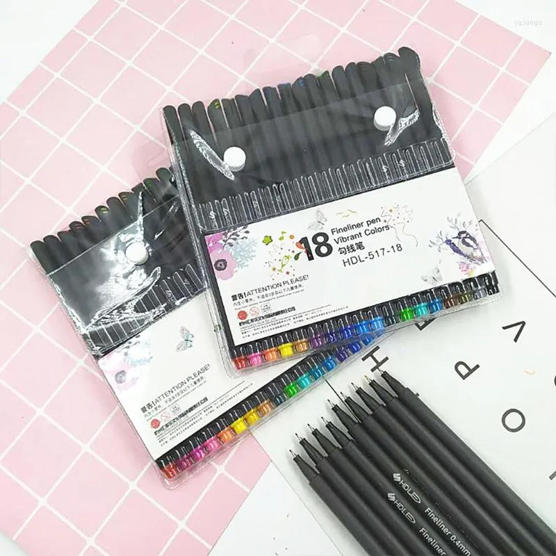 Цветные ручки тонкие точки маркеры совет рисунок для детей взрослые для мальчиков раскраски и школьные принадлежности