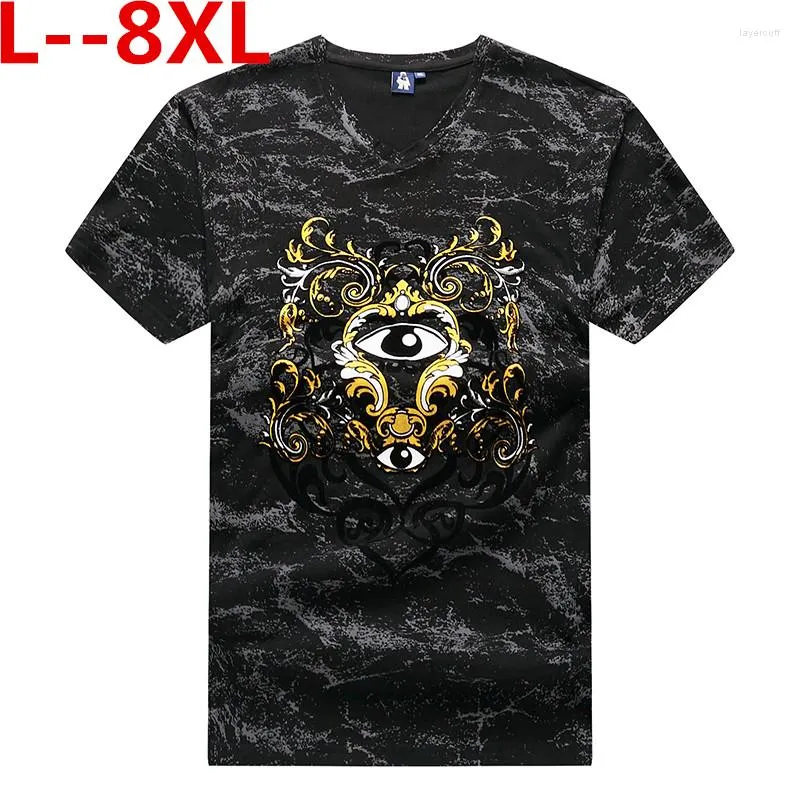 Camisetas masculinas 6xl Plus Big 10xl 8xl 5xl Moda Moda Men Camise