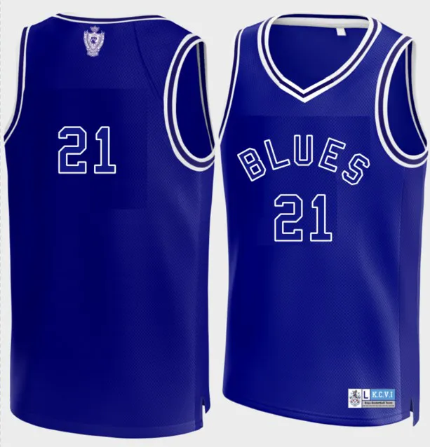Custom Basketball Jersey Purple White Men Stitched Jerseys Youth Men Vintage BLUES 21