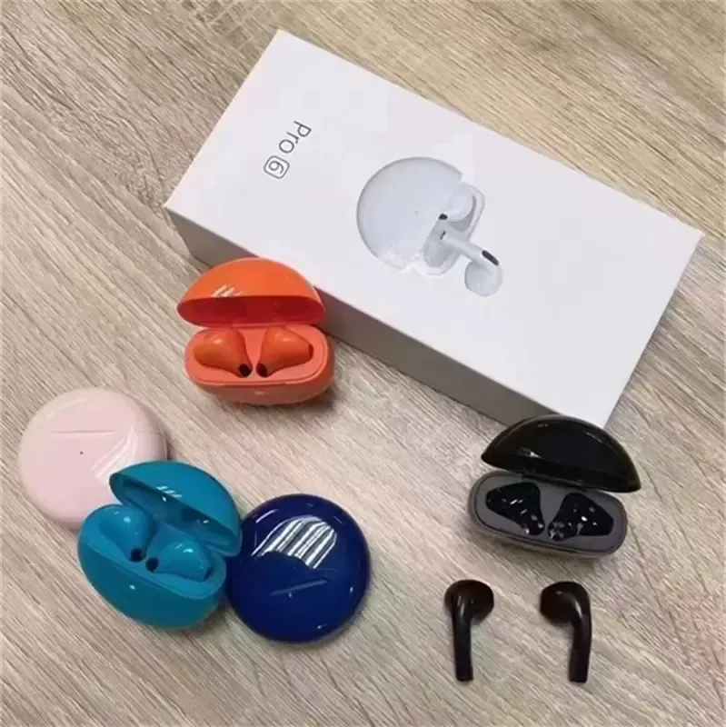 Air pro 6 tws fones de ouvido sem fio fone de ouvido bluetooth 5.0 à prova d5.0 água com microfone para iphone pro6 fones de ouvido