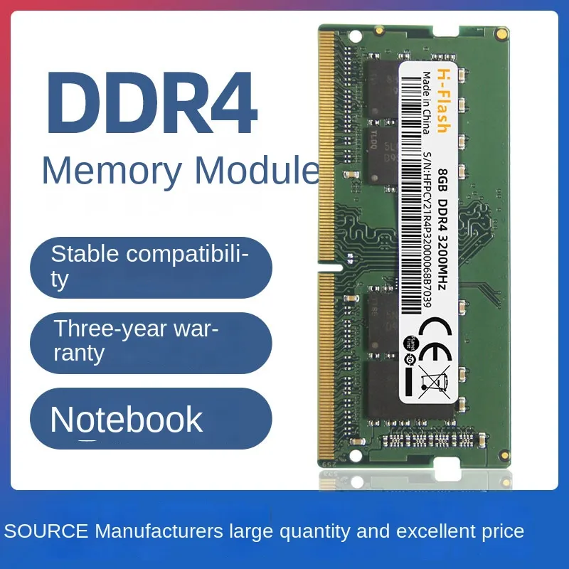 Панель памяти DDR4 16 ГБ для ноутбука Панель памяти 2666 ГБ для игрового дизайна