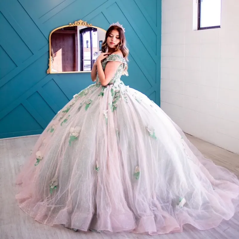 Mexican Quinceanera Dress Charro Embroidery Girls vestidos de 15 años –  Nantli's - Online Store | Footwear, Clothing and Accessories