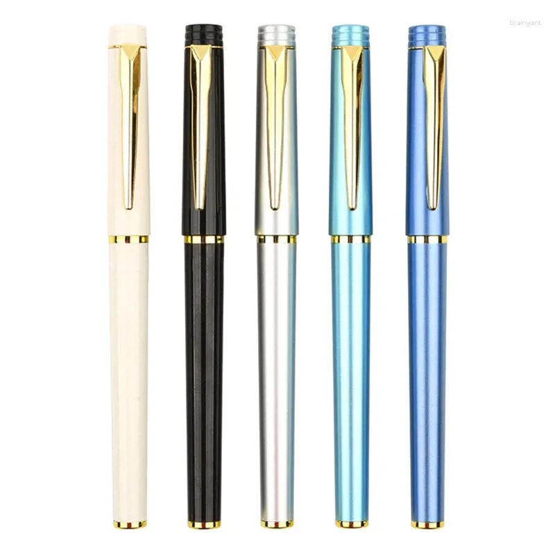 0.5mm Luxury Ballpoint Pen With Golden Trim Elegant Signature For Colleague Teens Executive Office Gift Business Men W3JD