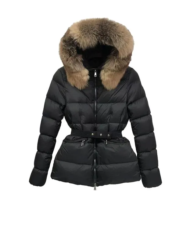 Hot Sale Top Quality Designer Women's Down Shiny Purffer Jackets Parkas Black Coats Winter Hooded Casual Feather Outwear Double Heated Padded Puffer