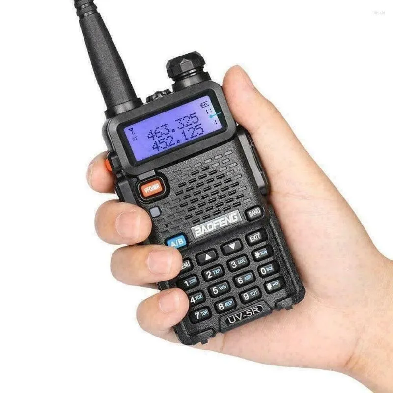 Walkie Talkie Baofeng UV-5R LCD Dual Band UHF VHF Ham Radio bidirezionale auricolare Custodia morbida