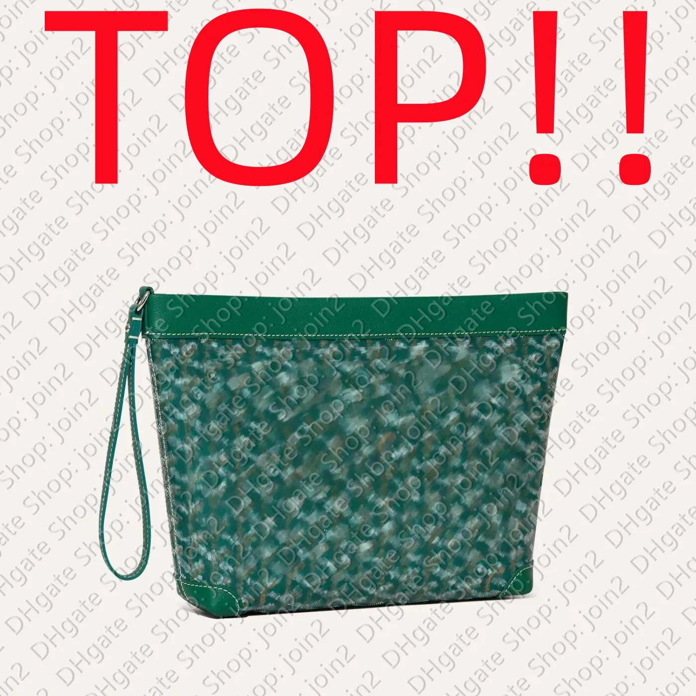 Sacs de soirée TOP.VERT.CONTI POUCH Pochette à poignet Sac cosmétique Make Up Case Lady Designer Sac à main Sac à main Hobo Satchel Fourre-tout Sac seau Pochette Accessoires