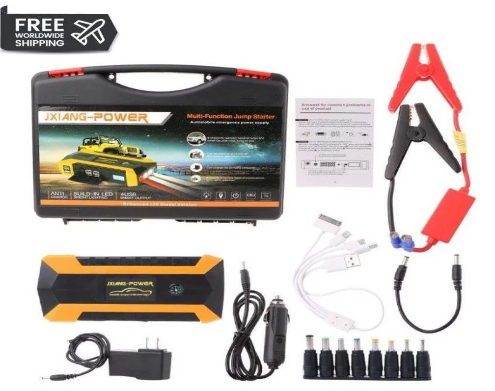 2019 89800MAH 4 USB Portable Auto Car Jump Starter Pack Booster Charger Battery Power Bank UK AU Plug DC 12V2157038
