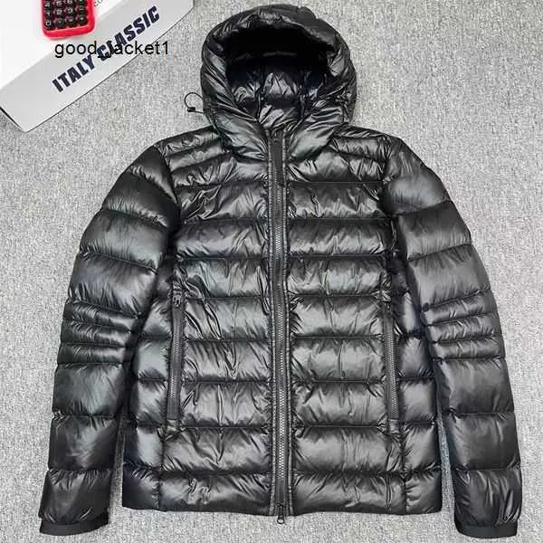 goose Parkas en duvet pour hommes canda goose veste hommes noir Crofton léger manteau de créateur coupe ajustée en nylon recyclé-ripstop à capuche veste d'oie femme 2 LBXJ