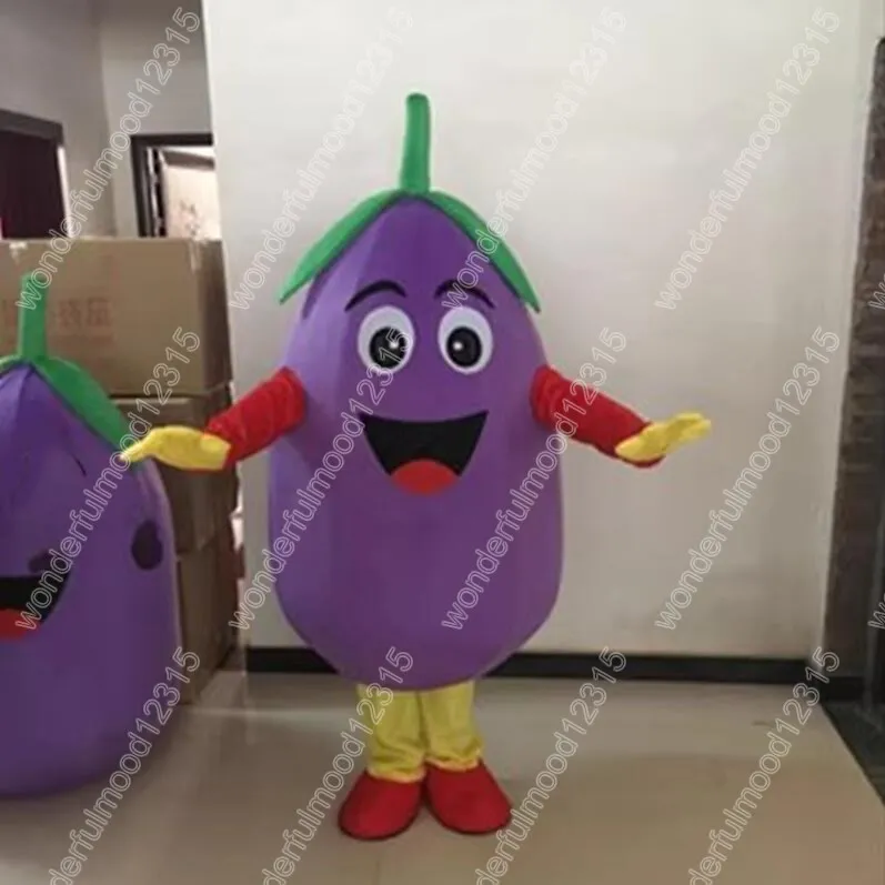 Costumi mascotte melanzane prestazioni Carnevale Regali di Hallowen Taglia per adulti Giochi di fantasia Vestito per le vacanze Vestito per pubblicità esterna