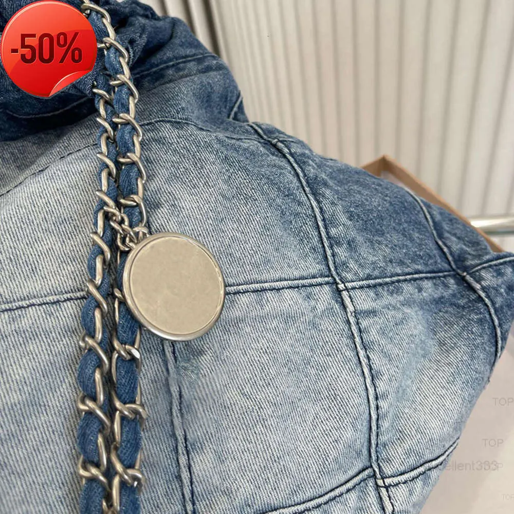 Channel 22 Denim Grand sac à provisions fourre-tout voyage concepteur femme fronde corps le plus cher sac à main avec argent Chail