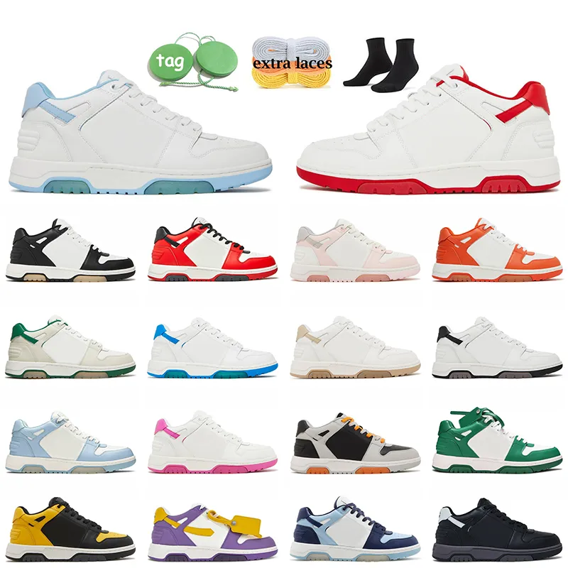 OG Low Top White Out of office Sneaker Frauen Schuhe Männer Designer Shoe Black White Lows Panda Pink Green Calf Leather Ooo Platform Tennis Trainers