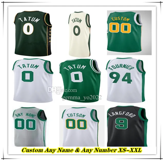 Bedrukt Boston City Edition basketbalshirt Jayson Tatum Jaylen Brown Kristaps Porzingis Derrick White Jrue Holiday Dalano Banton Horford Pierce Allen Russell