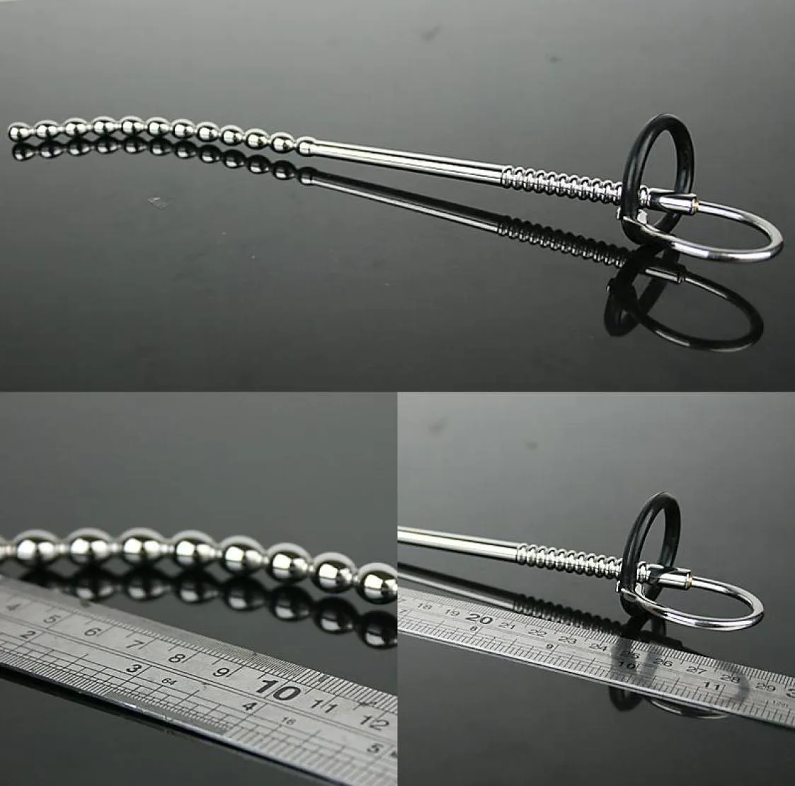 Stainless Steel Male Urethral Stretching Metal Penis Plug Sounds For Man Strap On Penis BDSM Bondage sex Toys8869140