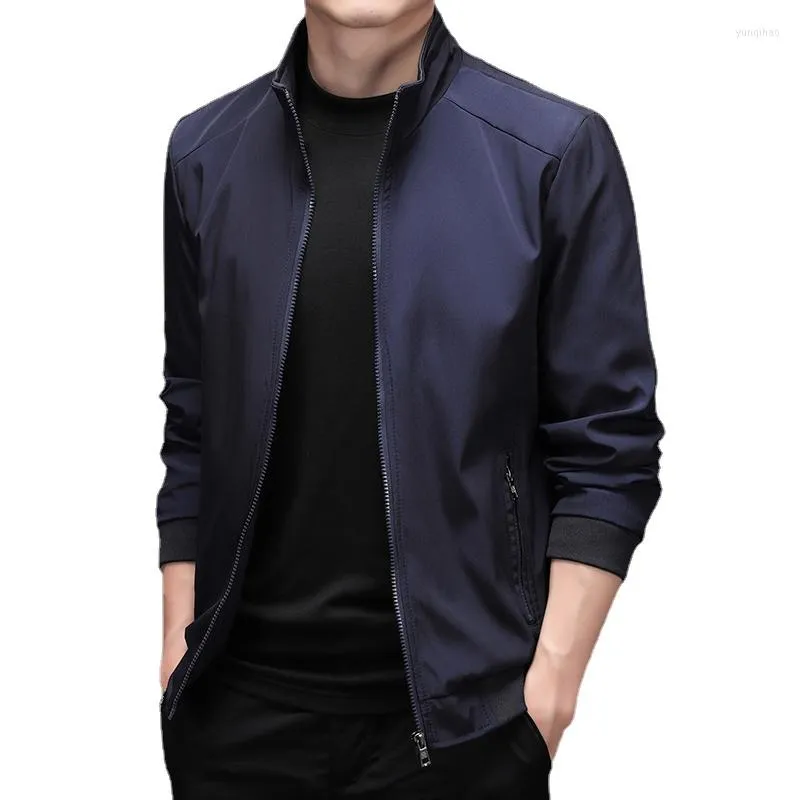 Herenjacks Fashion Jacket Men Herfst Koreaanse heren Coats Stand Collar Casual Youth Trend voor plus maat M-5XL