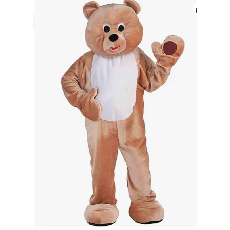 Cut Brown Bear Mascot Costumes Halloween Fancy Party Dress Cartoon Character Carnival Xmas Advertising Birthday Party Costum Outfit