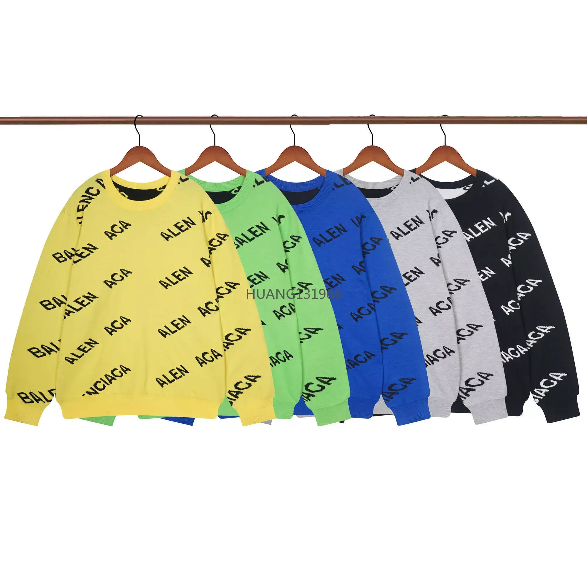 Sweater Pull de concepteur de lettre oblique Hommes Senior Classic Pulls en tricot Femmes à manches longues Crewneck Jumper Loisirs Multicolore Hiver Garder au chaud Sweat-shirt pour femme