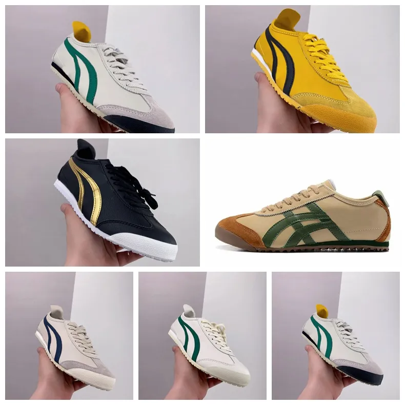 Designer schoenen Tiger Mexico 66 Kill Bill herenschoen vrouw zilver zwart wit berk Peacoat beige gras groen rood geel dames sneakers