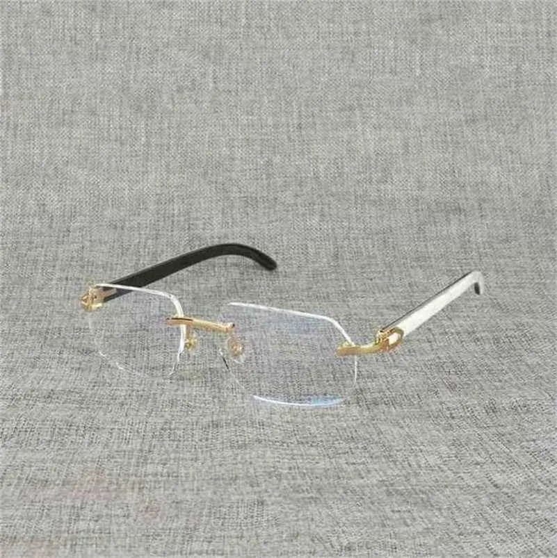20% off for luxury designers Natural Wood Square Clear Buffalo Horn Oversize Rimless Eyeglasses Frame for Men Reading Optical Oval Oculos GlassesKajia