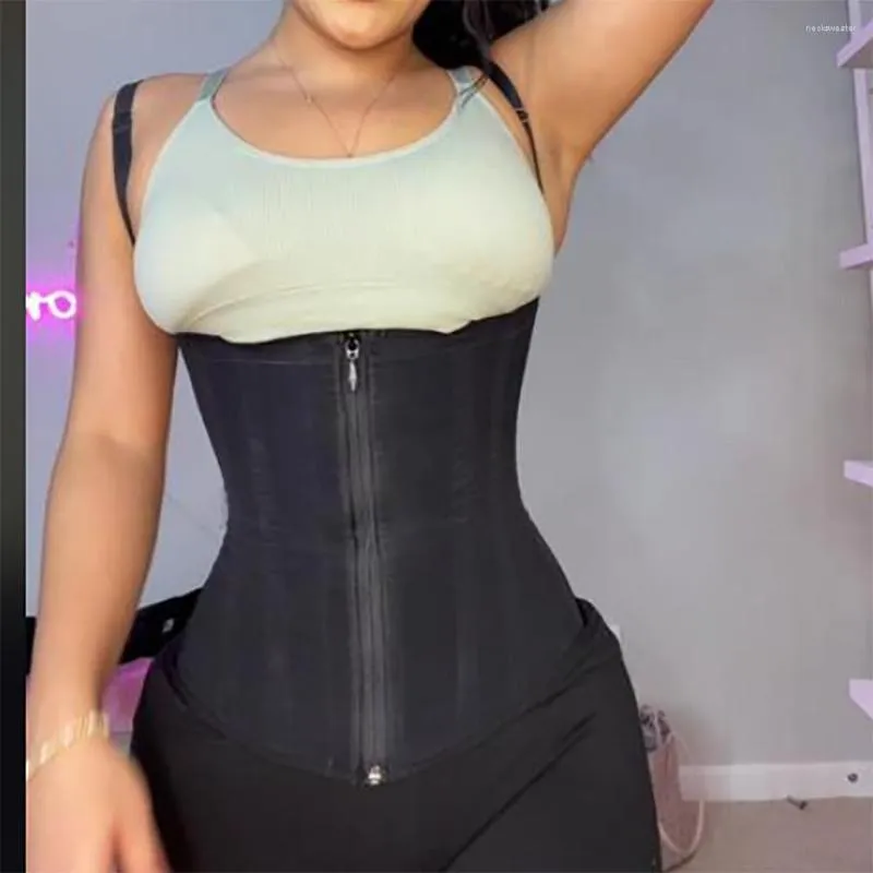 Womens Shapers Double Compression Waist Trainer Adjustable Zipper And Hook  Eyes Bone Women Body Shaper Flat Belly Corset Skims Fajas From 26,6 €