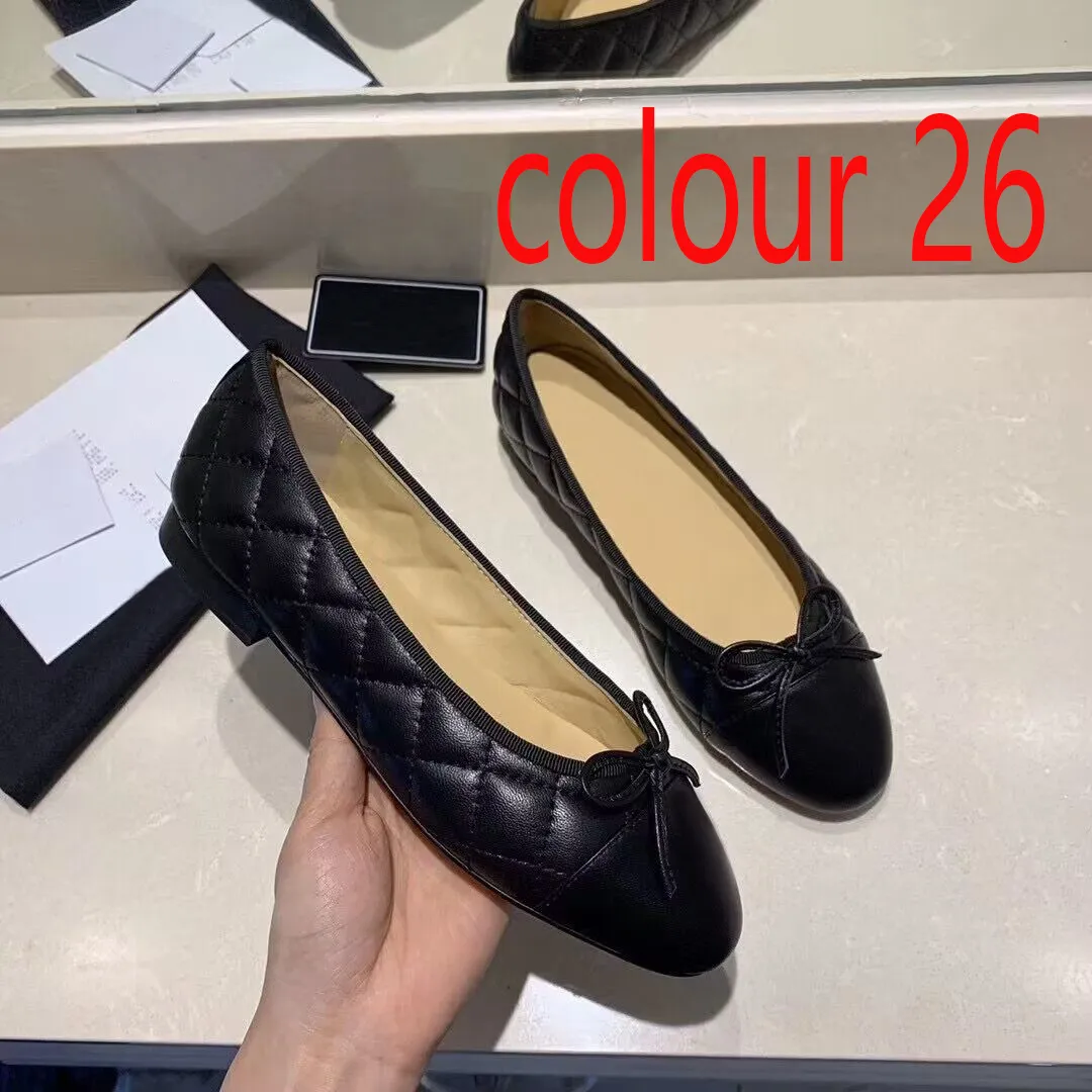 BALLET FLAT SHOES BRIGHT BROWN GLOSSY SHEEPSKIN main image 1