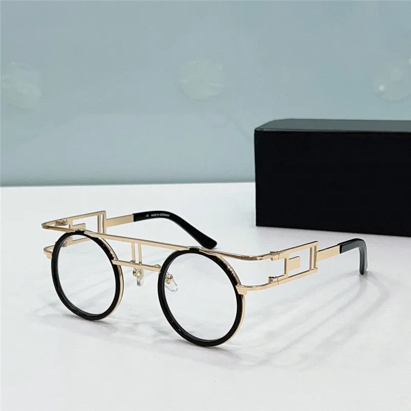 Lunettes optiques rondes, nouveau design à la mode, monture métallique 668, style avant-gardiste et généreux, lunettes transparentes haut de gamme