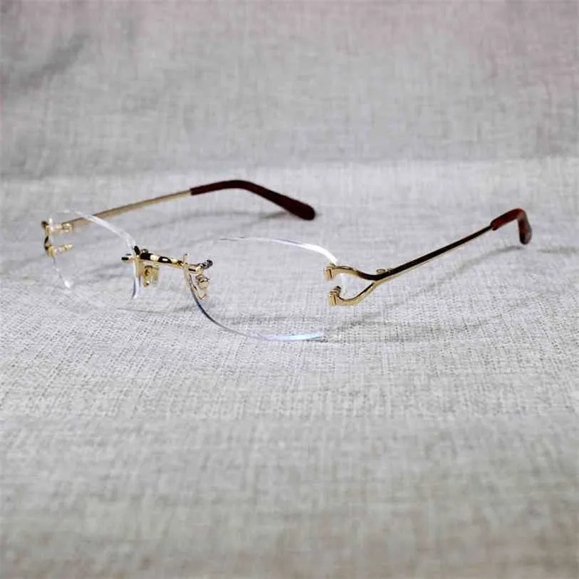 2023 okulary designerskie nowe luksusowe okulary przeciwsłoneczne Mężczyźni owalne przezroczyste okulary metalowe ramy kwadratowe kobiety na letni klub na zewnątrz okulary