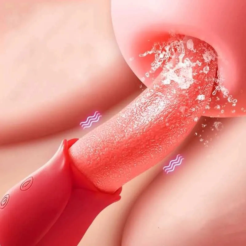 Sexspielzeug Massagegerät Zunge lecken Vibratoren für Frauen Spielzeug Erwachsene 18 G-Punkt Klitorisstimulator Dildo Vaginalvibrator weiblich