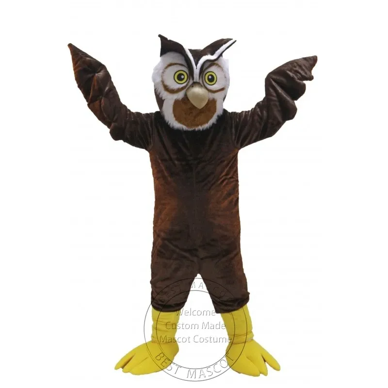 Halloween vendas quentes marrom coruja mascote traje tema dos desenhos animados fantasia vestido personalizado fantasia