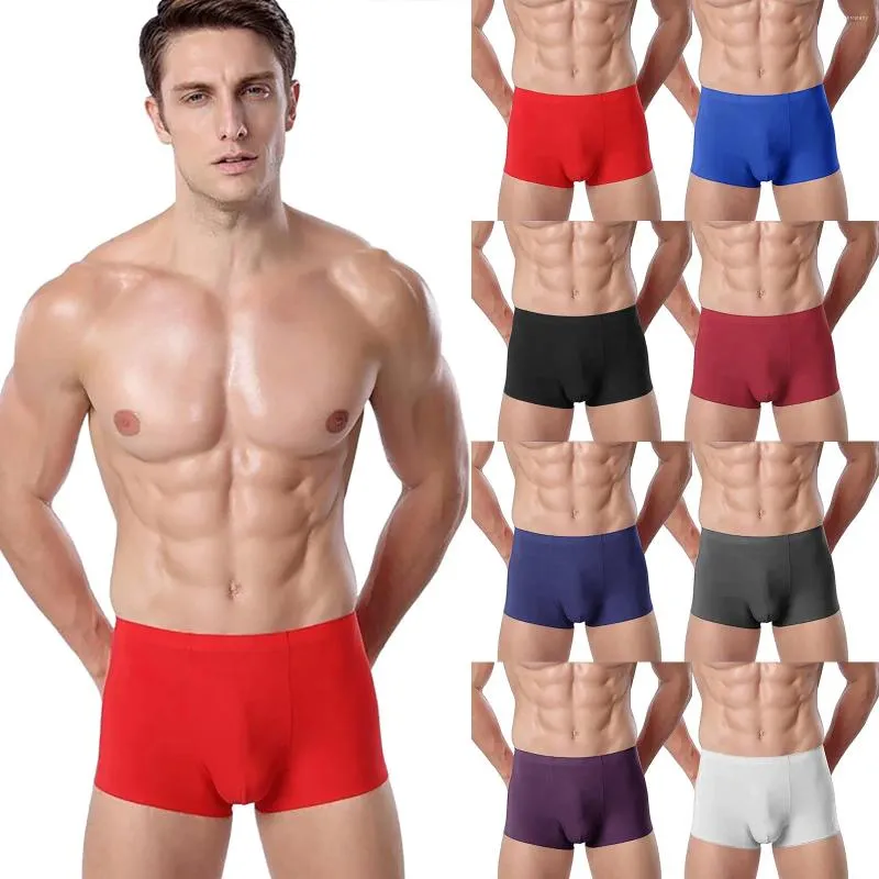 Sous-vêtements sous-vêtements sexy pour hommes impression simple coton gay boxeurs pour hommes slips respirants culottes surdimensionnées douces Cueca