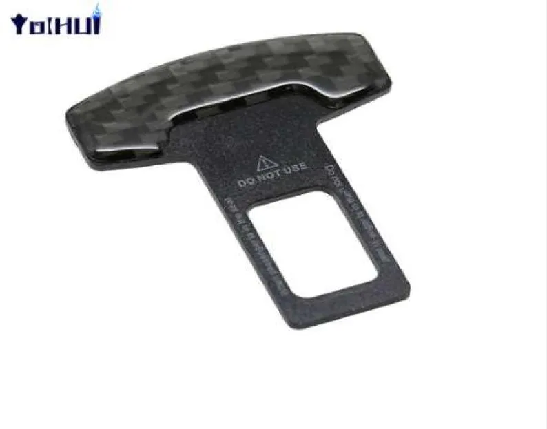 10% OFF Carbon Fiber Car Seat Belt Buckle Clip – 2pcs Universal Safety Accessory