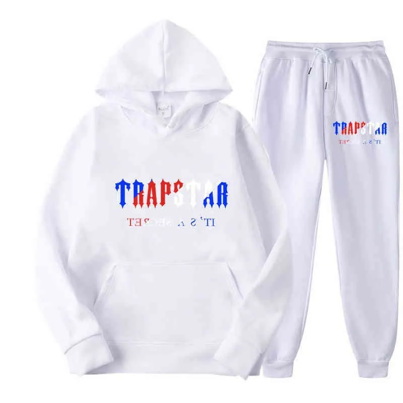 Hood Trapstar full Mens Tracksuits Rainbow towel men`s suit embroidered decoding hooded sportswear men`s and women`s sportswear suit zipper pants size M-2XL