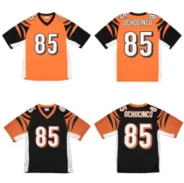 Stitched football Jersey 85 Chad Ochocinco ''Bengals''2009 Mitchell and Ness retro Rugby jerseys Men Women Youth S-6XL