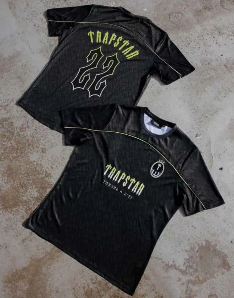 designer Tees Trapstar T-shirt da uomo Street Fashion Brand Gradient Sport Maglia a maniche corte da basket T-shirt da calcio Mesh Design traspirante YY9921